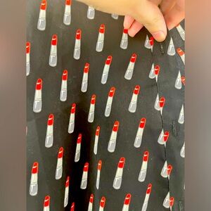 Forever21 Lipstick Button Up-Size Large